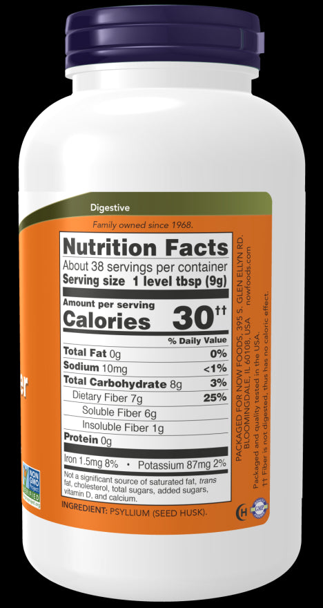Image of Psyllium Husk Powder 340g nutrition facts